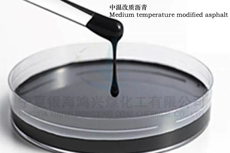 Medium temperature modified asphalt